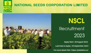 Read more about the article National Seeds Corporation Limited Recruitment: 89 Posts Notification