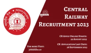 Read more about the article Central Railway Apprentice 2023: Recruitment for 2409 Trade Jobs