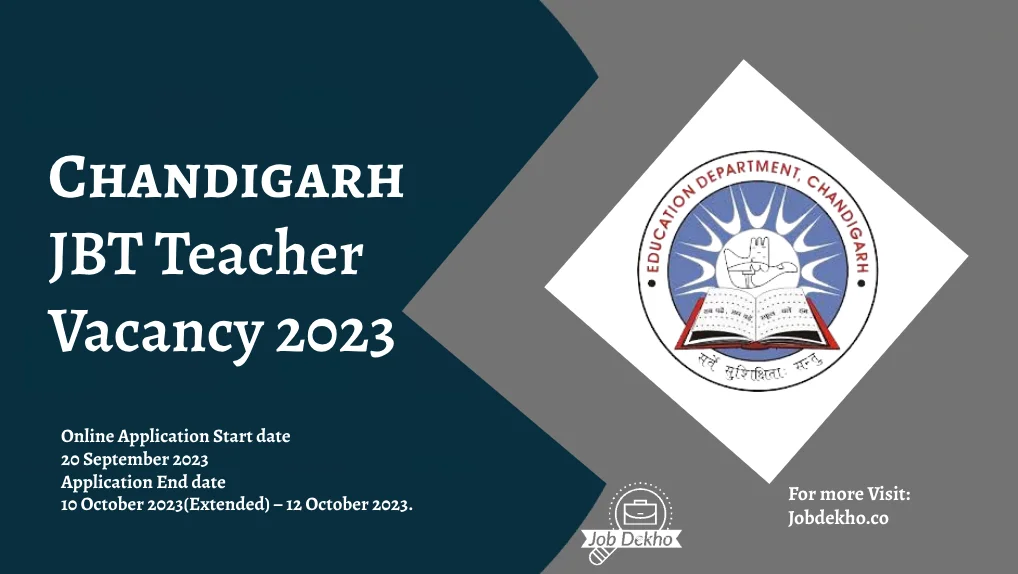 Read more about the article Chandigarh JBT Teacher Vacancy 2023: Apply Now.!