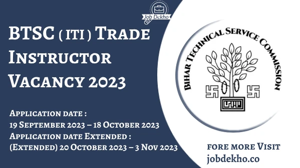 You are currently viewing BTSC Trade Instructor Vacancy 2023: Apply Now for 1279 Posts