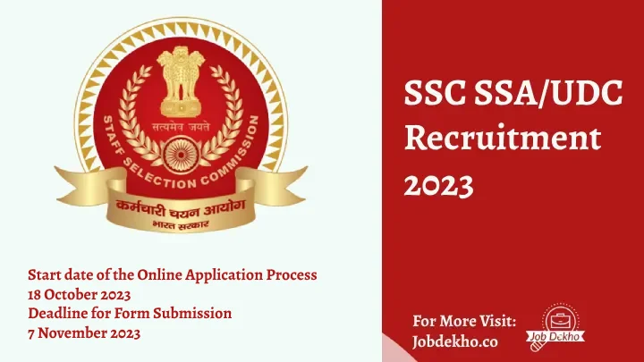 Read more about the article Don’t Miss the SSC SSA/UDC Exam: Apply Now for 272 Vacancies