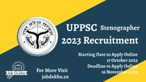 Read more about the article 277 Job Opportunities: UPSSSC Stenographer Recruitment 2023