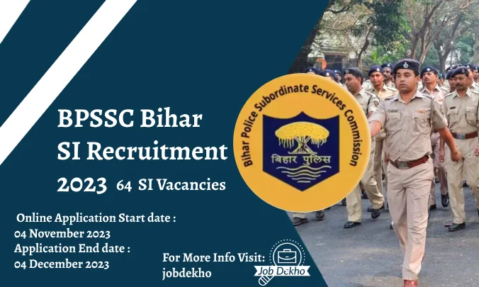 Read more about the article Don’t Miss the BPSSC Bihar SI Recruitment 2023: 64 Vacancies