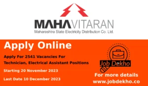 Read more about the article 2541 Openings in Maharashtra State Electricity Transmission – Apply Now