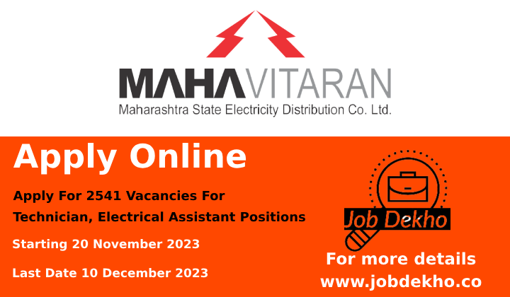 You are currently viewing 2541 Openings in Maharashtra State Electricity Transmission – Apply Now