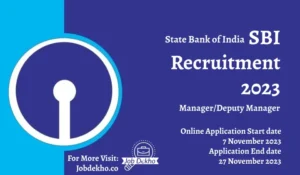 Read more about the article Apply for 42 Deputy Manager Position at SBI Recruitment 2023