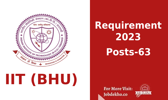 IIT (BHU) Requirement 2023