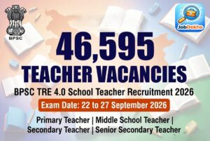 BPSC TRE 4.0 Recruitment 2026: 46,595 Teacher Vacancies in Bihar – Exam Date Announced