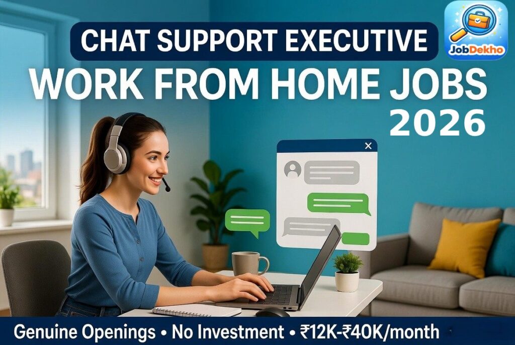 Chat Support Executive Work From Home Jobs in India 2026 – Genuine Openings with High Salary (No Investment)