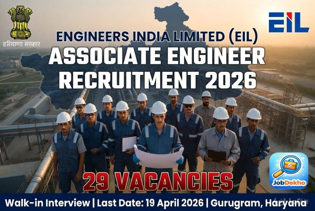 EIL Associate Engineer Recruitment 2026: 29 Vacancies for Experienced Engineers – Apply Online by 19 April 2026!