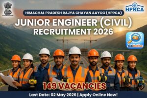 HPRCA Junior Engineer (Civil) Recruitment 2026: 149 Job Trainee Vacancies – Apply Online by 02 May 2026
