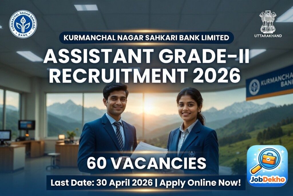 Kurmanchal Bank Assistant Grade-II (Clerk/Cashier) Recruitment 2026: 60 Vacancies – Apply Online by 30 April 2026