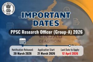 PPSC Research Officer (Group-A) Recruitment 2026