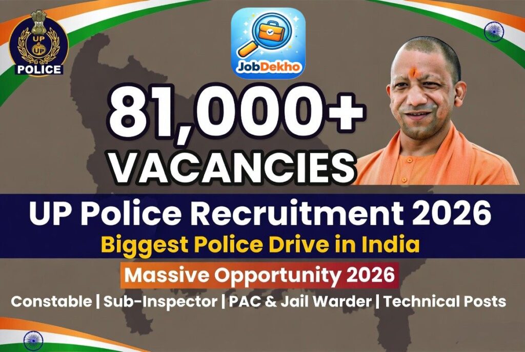 UP Police Recruitment 2026: Biggest Drive Ever – Over 81,000 Vacancies Announced by CM Yogi Adityanath