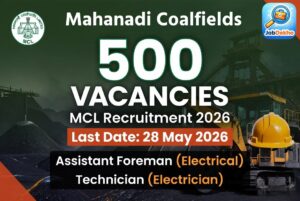 MCL Recruitment 2026: 500 Vacancies for Assistant Foreman & Technician (Electrical) – Apply by 28 May 2026