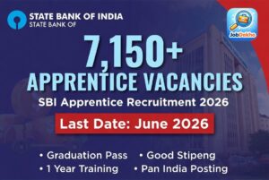 SBI Apprentice Recruitment 2026: Graduates Ke Liye 7,150+ Vacancies – Apply Online!