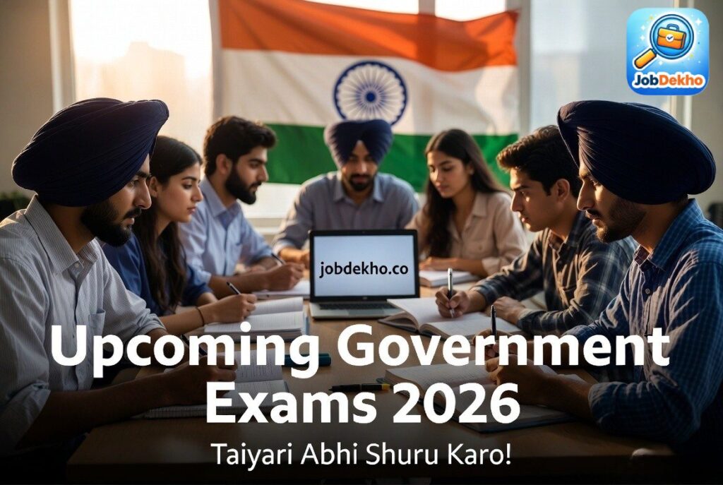 Upcoming Government Exams 2026: UKSSSC, Punjab Police, SSC GD, CGL, CHSL, IBPS – Full List