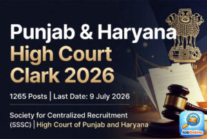 Punjab & Haryana High Court Clerk Recruitment 2026: 1265 Posts Par Bharti 🚀