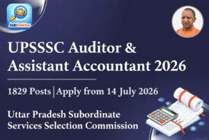 UPSSSC Auditor & Assistant Accountant 2026: 1829 Vacancies