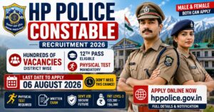 HP Police Constable Recruitment 2026 Apply Online for Male & Female Posts
