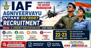 IAF Agniveervayu Intake 02/2027 Apply Online for Science & Other Streams