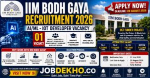 IIM Bodh Gaya Recruitment 2026