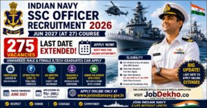 Indian Navy SSC Officer Recruitment 2026 Notification