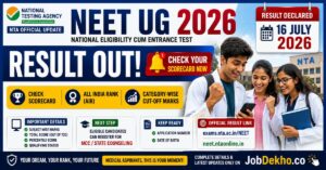 NTA NEET UG Result 2026 Declared Download Scorecard & Check Cut-Offs