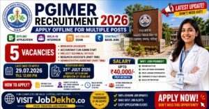 PGIMER Chandigarh Offline Recruitment 2026