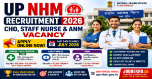 UP NHM Recruitment 2026 Apply Online for CHO, Staff Nurse & ANM Posts