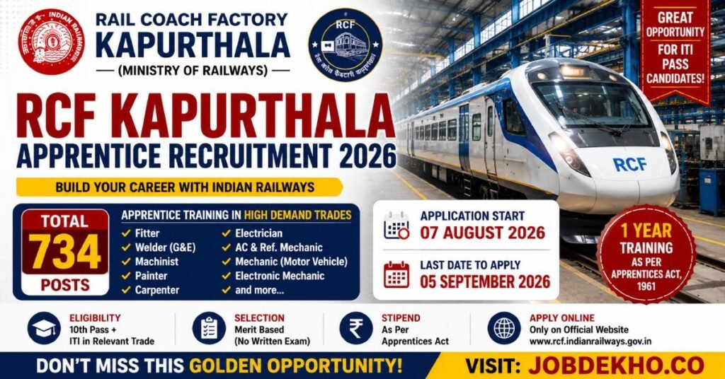 RCF Kapurthala Apprentice Recruitment 2026