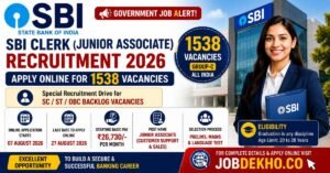 SBI Clerk Recruitment 2026