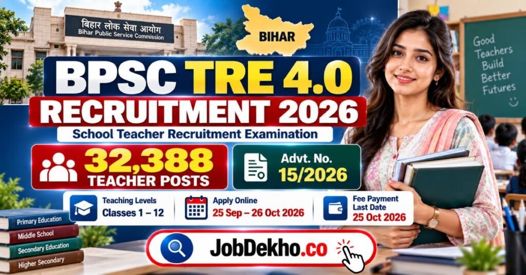 BPSC TRE 4.0 Recruitment 2026
