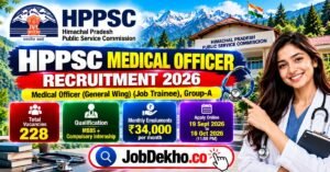 HPPSC Medical Officer Recruitment 2026, 228 Posts