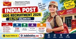 India Post GDS Recruitment 2026, 23,757 Vacancies, Eligibility & Apply Online