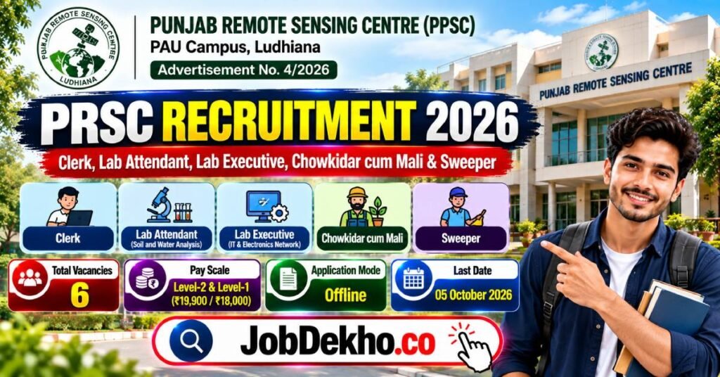 RSC RECRUITMENT 2026, 6 VACANCIES
