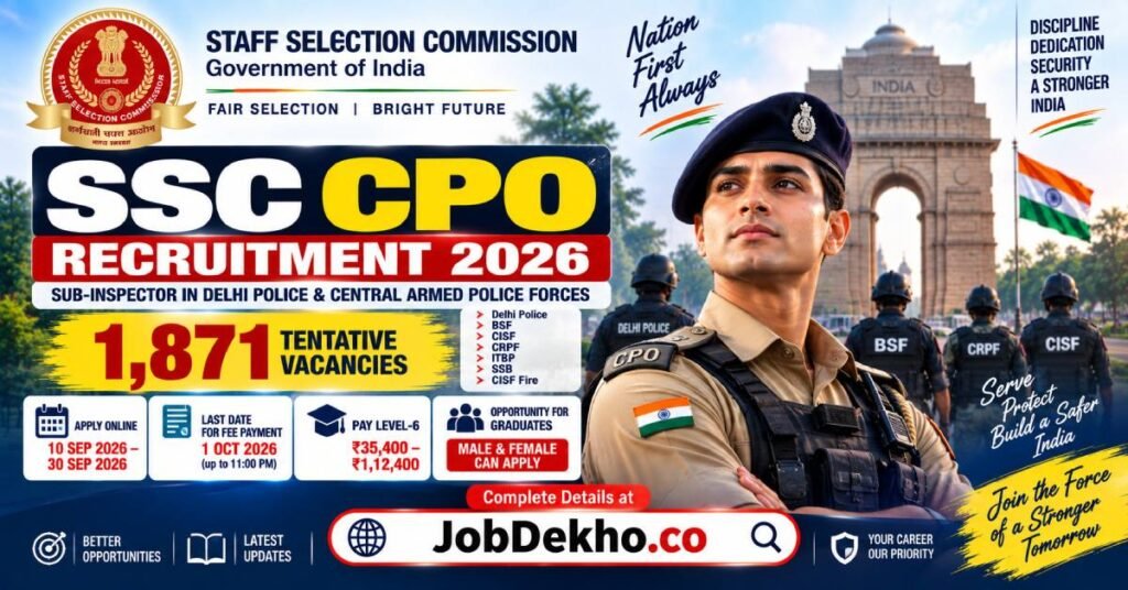 SSC CPO Recruitment 2026