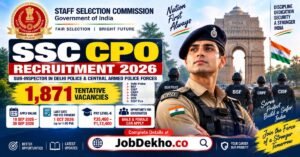 SSC CPO Recruitment 2026