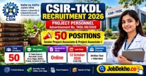 CSIR TKDL Recruitment 2026, 50 Posts